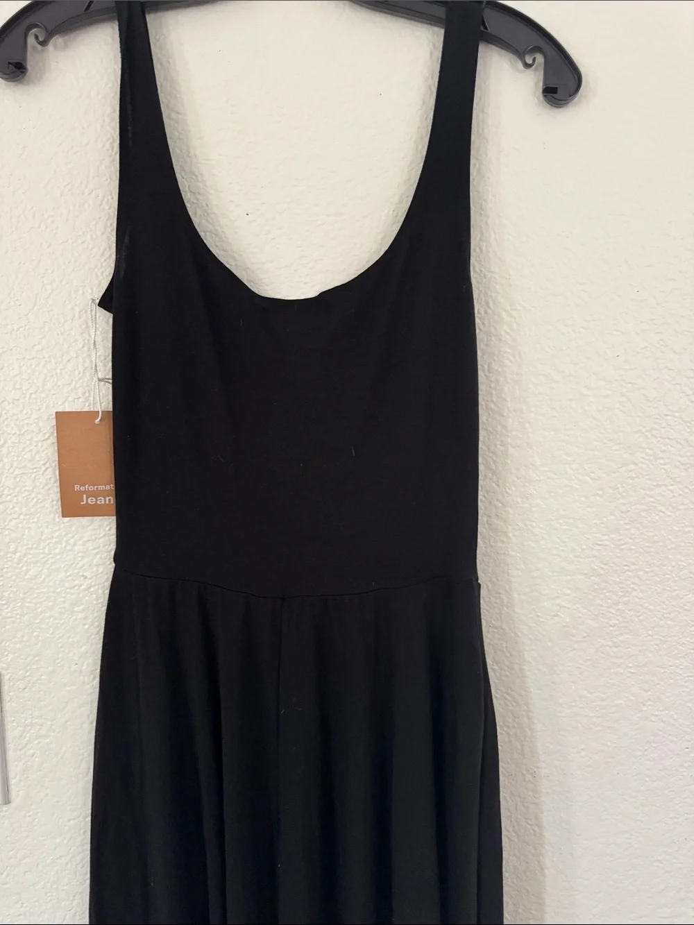 Reformation Sleeveless Midi Dress - Black - Picture 9 of 9